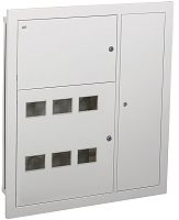 Щит этажный встраеваемый IEK LIGHT ЩЭ-6-Э-L 6кв. (1000х950х110см) с монтажной панелью картинка 